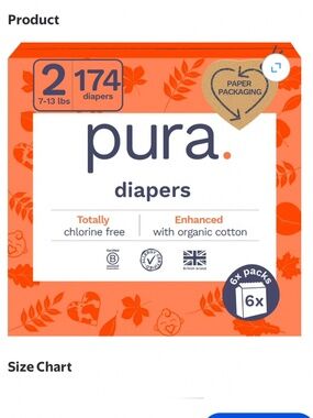 Pura size 2 diapers